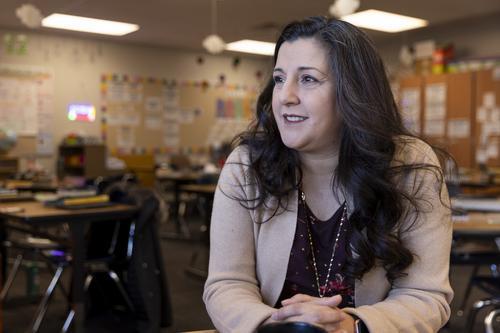 Raquel Hermosillo in her classroom